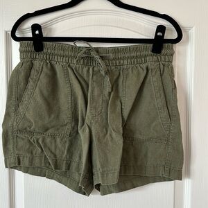 Old Navy Green Linen Shorts